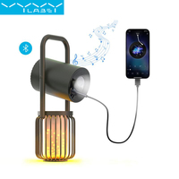 VyVylabs Outdoor Camping Flame Lamp Wireless Bluetooth Speaker LED Light with Power Bank Multifunction Camping accessory