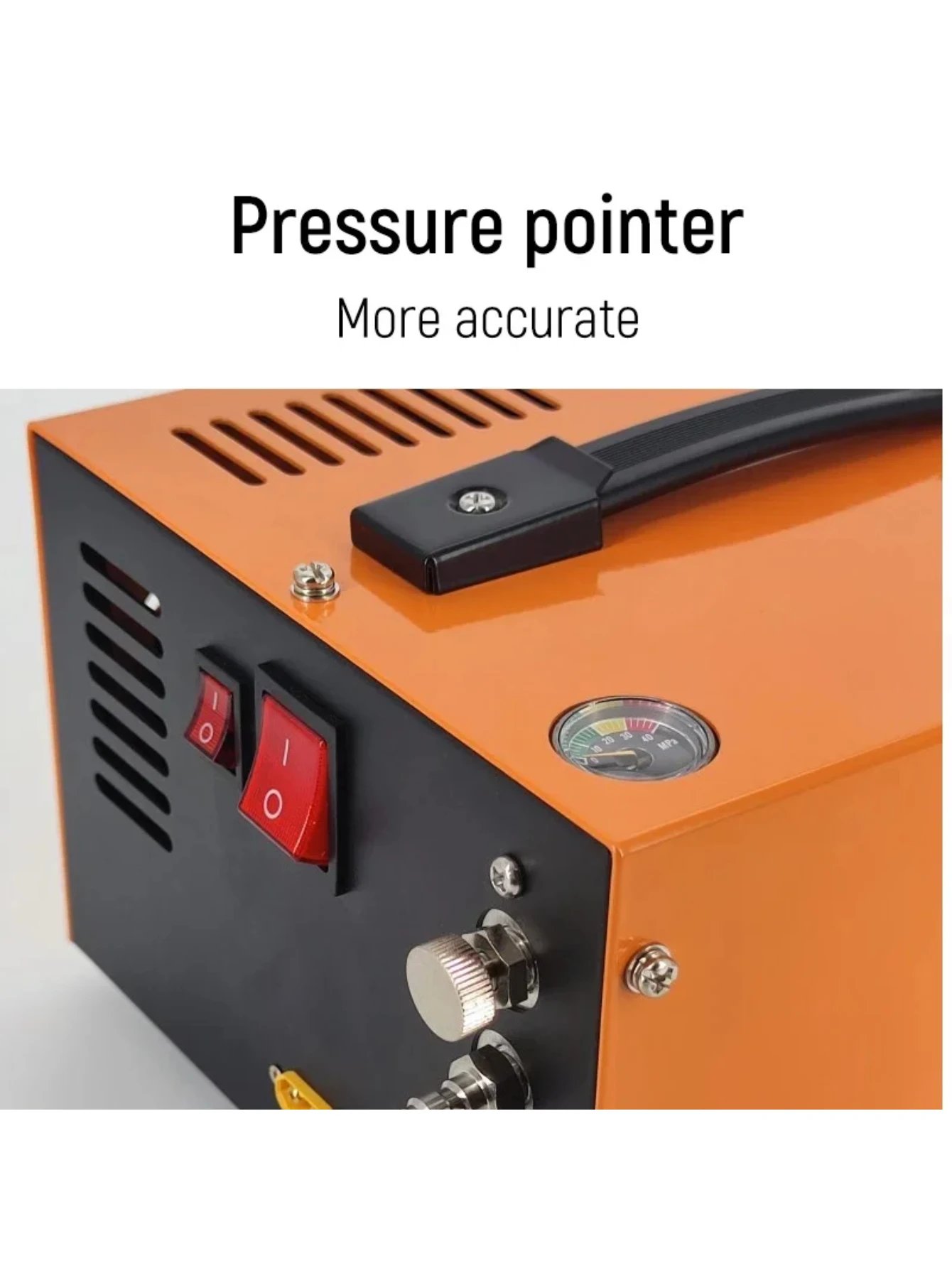 

Portable Automatic Tire Pump 4500psi Air Pump with Pressure Gauge 12V /220V to 12V Air Compressor Tire Inflator