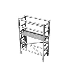 Yao's Studio LYT225 1/87 1/160 1/220 HO Scale Miniature Factory Building Mason Scaffolding Tower Set System With Cross Braces