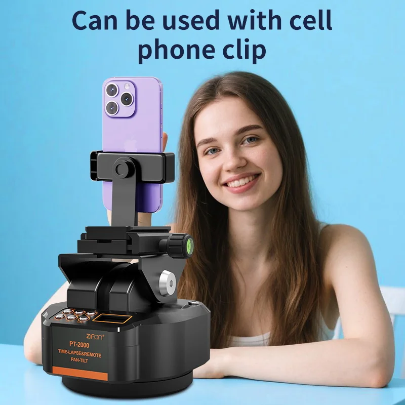 ZIFON PT2000 اللاسلكية Gimbal التلقائي بمحركات الدورية بانورامي رئيس التحكم عن بعد عموم إمالة رئيس الجدول الزمني التصوير الفوتوغرافي