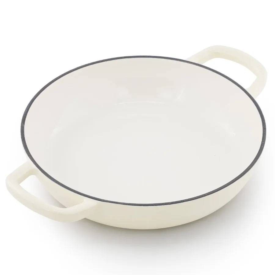 6 Quart Enameled Cast Iron Bread Pot in Cream with Baking Mat view 4