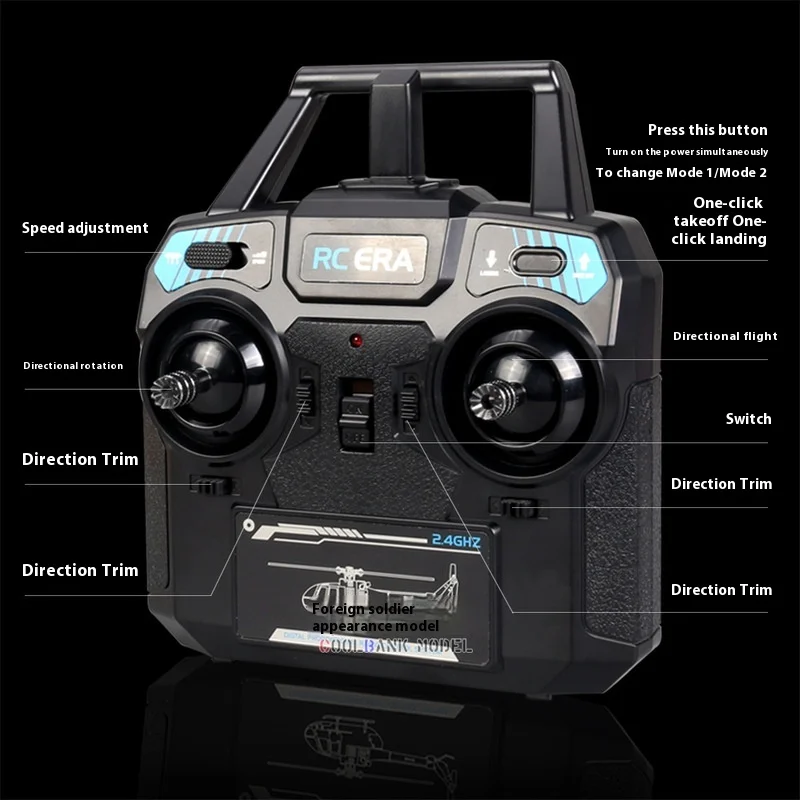 Kubing Ke Remote Control Era C186 Remote Control Aviation Helicopter Model Four Channel Single Propeller Aircraft BO105 cool