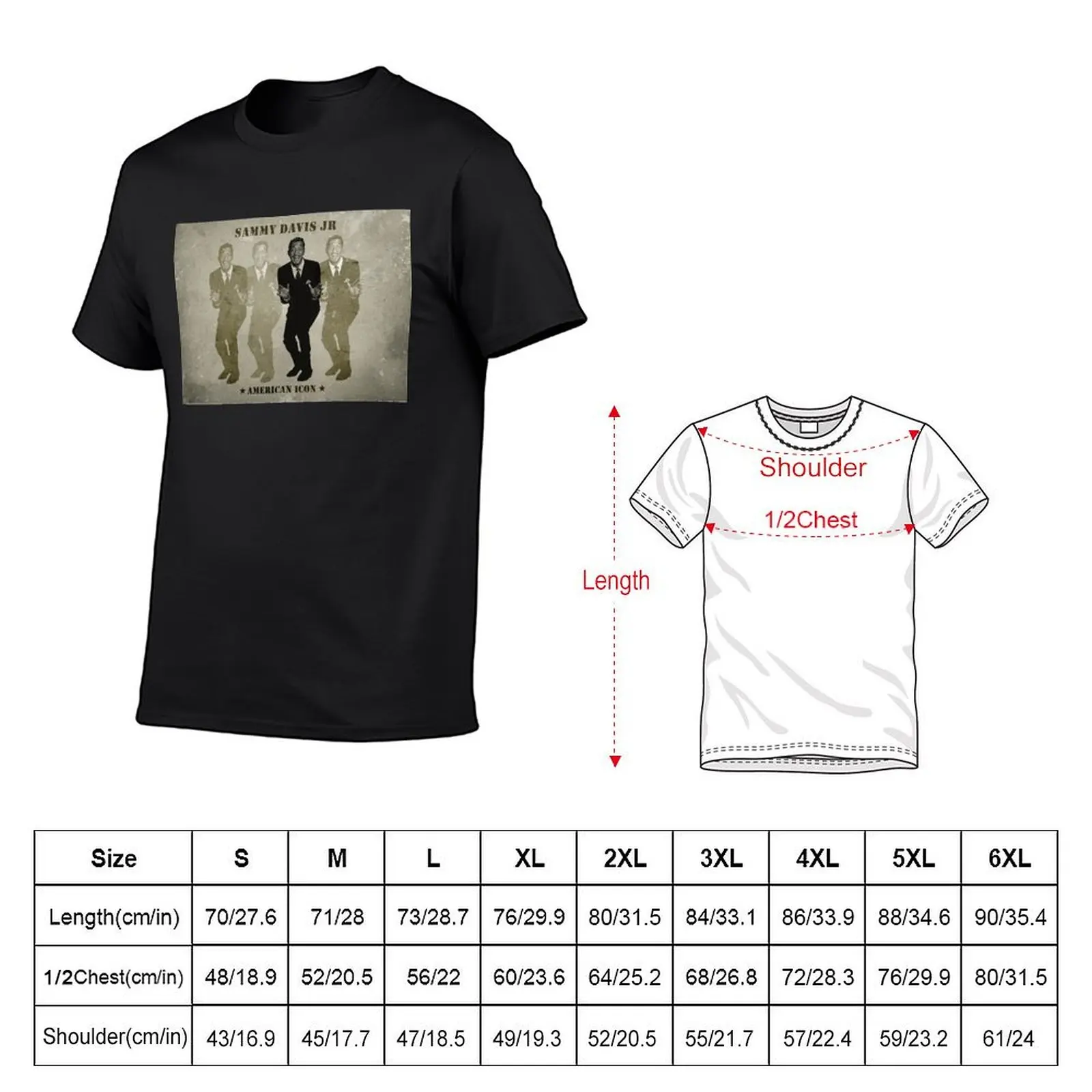 SAMMY DAVIS JR. AMERICAN ICON T-Shirt korean fashion hippie clothes sublime funnys mens t shirts casual stylish