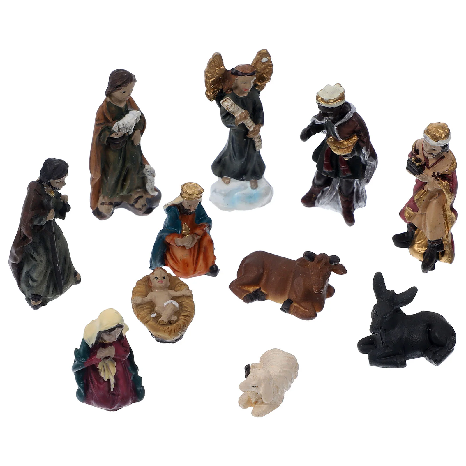 

Tiny Jesus Figurine Nativity Ornaments Small Desktop Decor Baby Christ Birth of