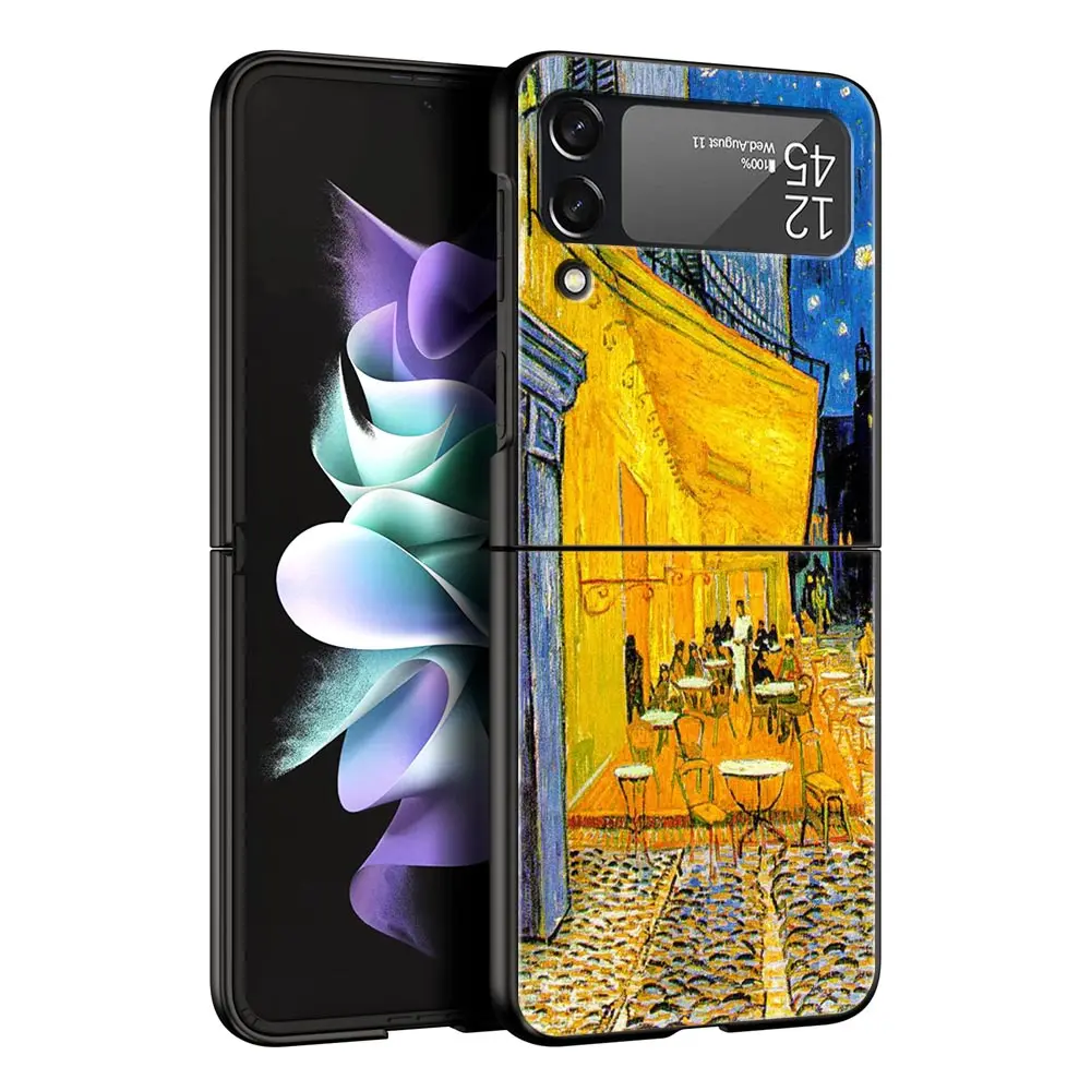 Coque de téléphone portable pliable Starry Night Van Gogh, coque rigide PC, Samsung Z Flip 3, 4, 5