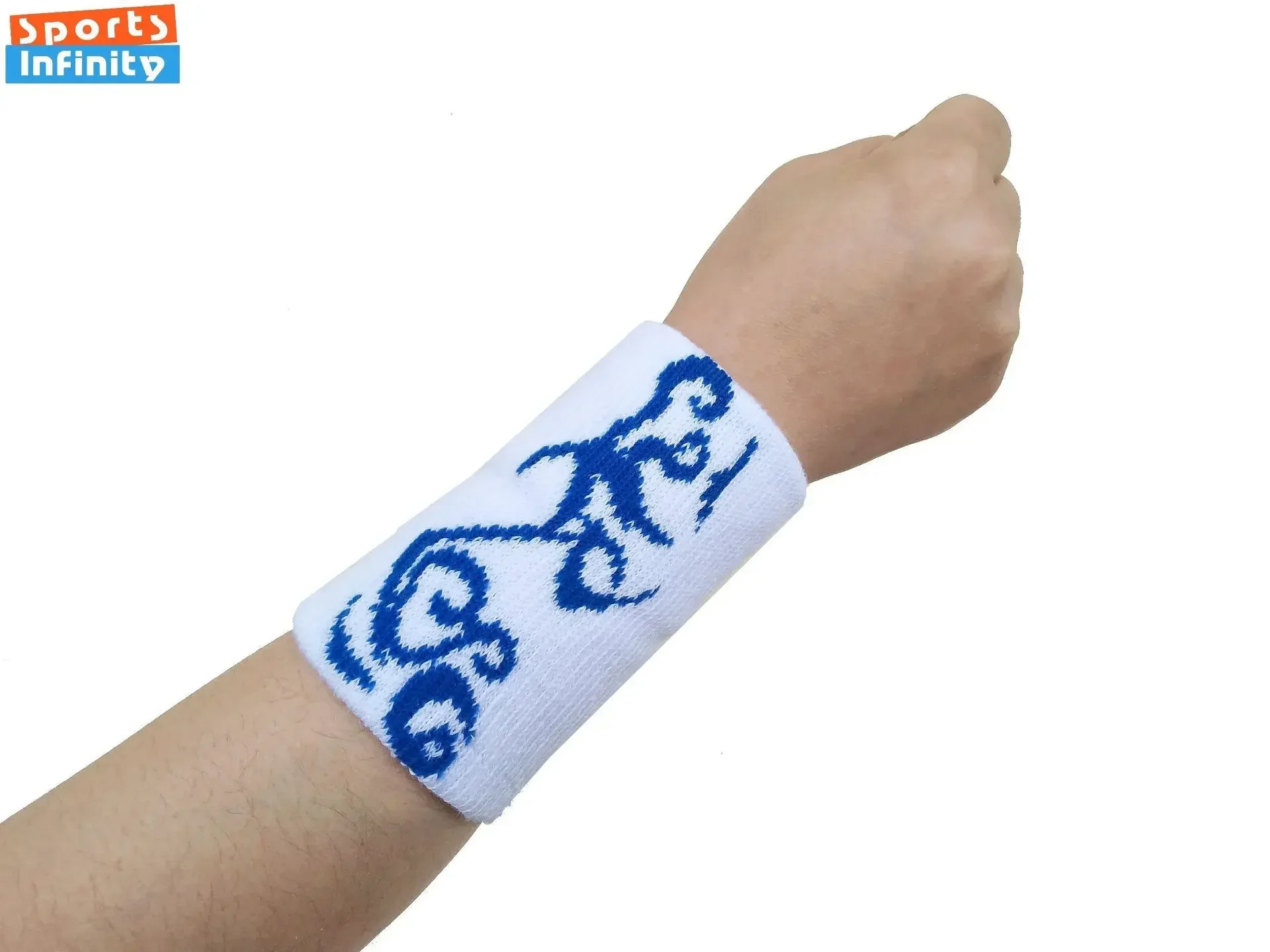 UNISEX Cotton Printed Sport Wrist Band Sweat Absorbing Thickened Wrist Brace Wrist Support for Gym Basketball Volleyball Tennis