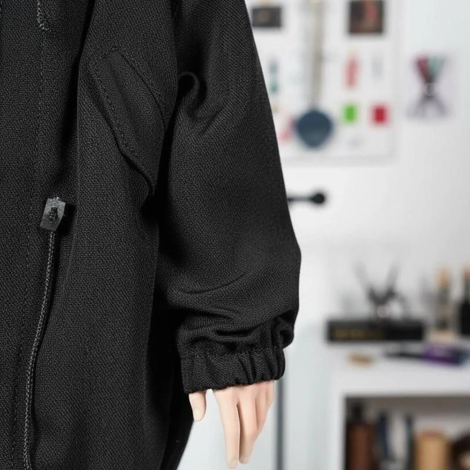 1/6 Scale Women Jacket Cotton Doll Windbreaker with Zipper Pockets for 12 Inch Action Figure BJD Dolls