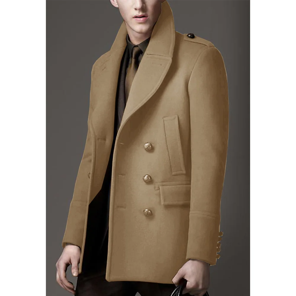 Men\'s Woolen Coat New in Suits & Blazers Elegant Suit Man Full Jackets Wedding Clothing High Quality Luxury Slim Single Breasted