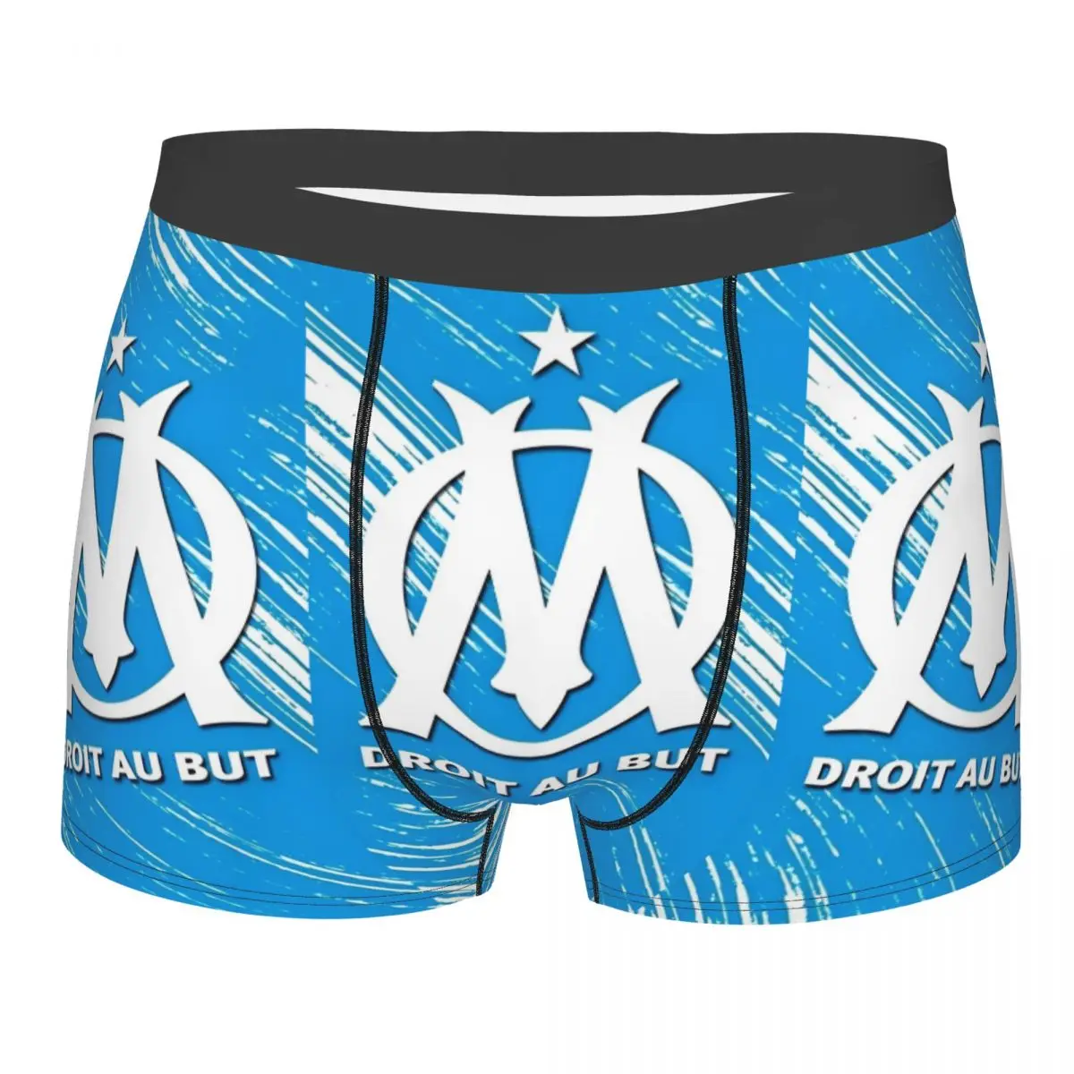 Men M-Marseille Om Underwear Olympique de Humor Boxer Briefs Shorts Panties Male Breathable Underpants S-XXL