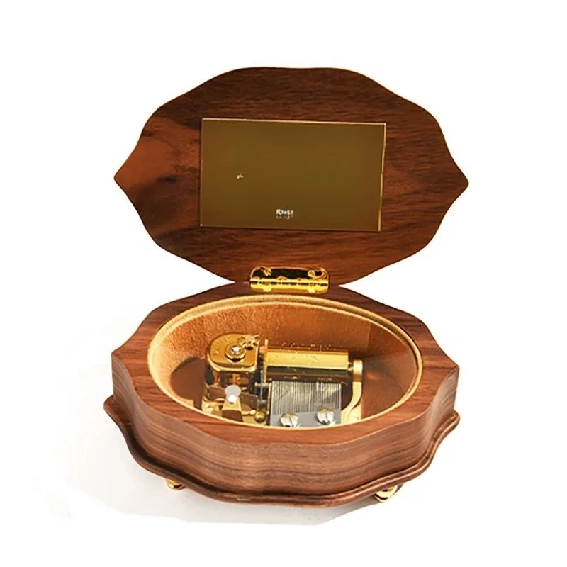 NEW Wooden music box music box 30 tone custom track girlfriend birthday Christmas Valentine's Day gift