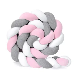 Knitting strip knotting pillow sofa pillow creative Nordic Fried Dough Twists braid Baby bed enclosure Protecting 1 meter P8