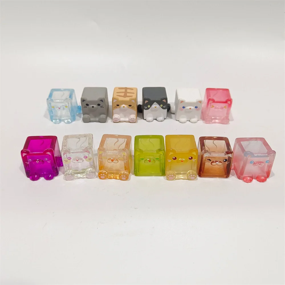 Multi style hollow kitten stacked toy dolls, cartoon twisted eggs, children's family gifts
