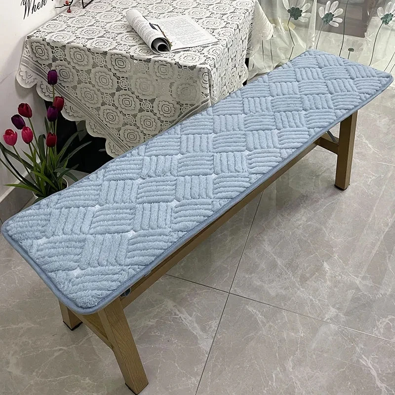 Bench Soft Cushion Winter Solid Wood Sofa Thicken Warm Cushion Simple Rectangular Chair Non-slip Cushion Bed End Cabinet Mat