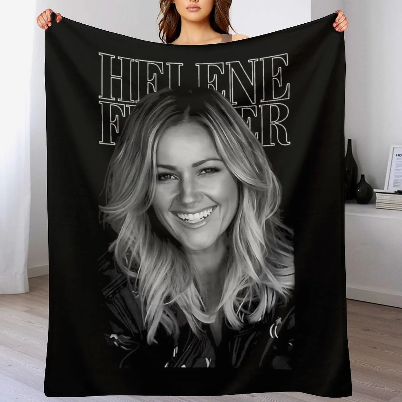 

Helene Fischer Throw Blanket Personalized Gift Luxury anime Plaid Blankets