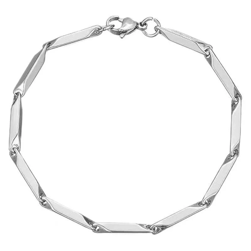 Punk Vintage Twisted Woven Bangles For  Mobius Retro Casual Bracelet Trendy Titanium Steel Cuff Bangle Chains  Irregular Chainfo