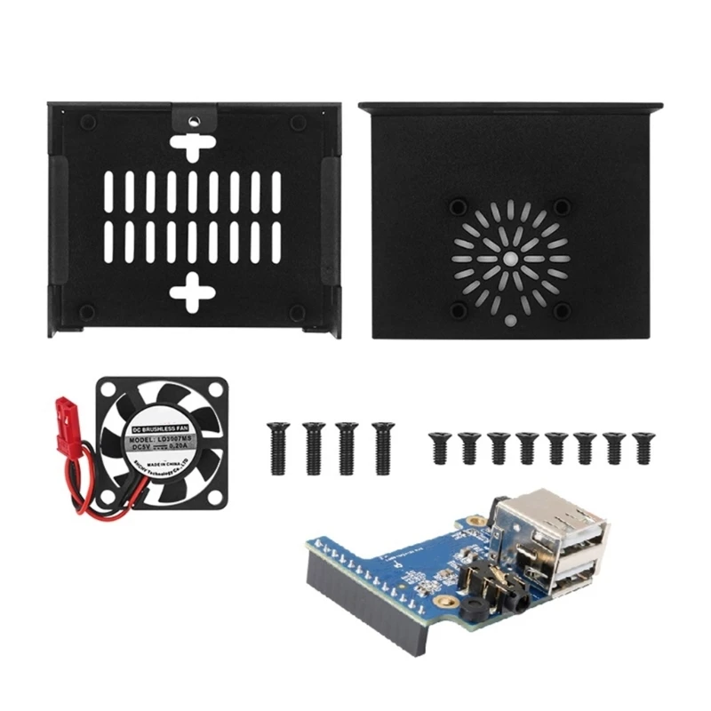 Convenient for Orange Pi Zero3 Expansion Board with Metal Case Full Coverage and Easy to Carry 896C