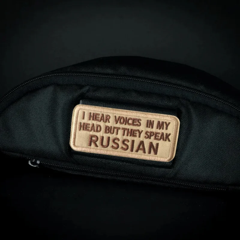 Parche bordado Hear Voices in My Head – Mochila chaleco táctico MOLLE - imagen 2
