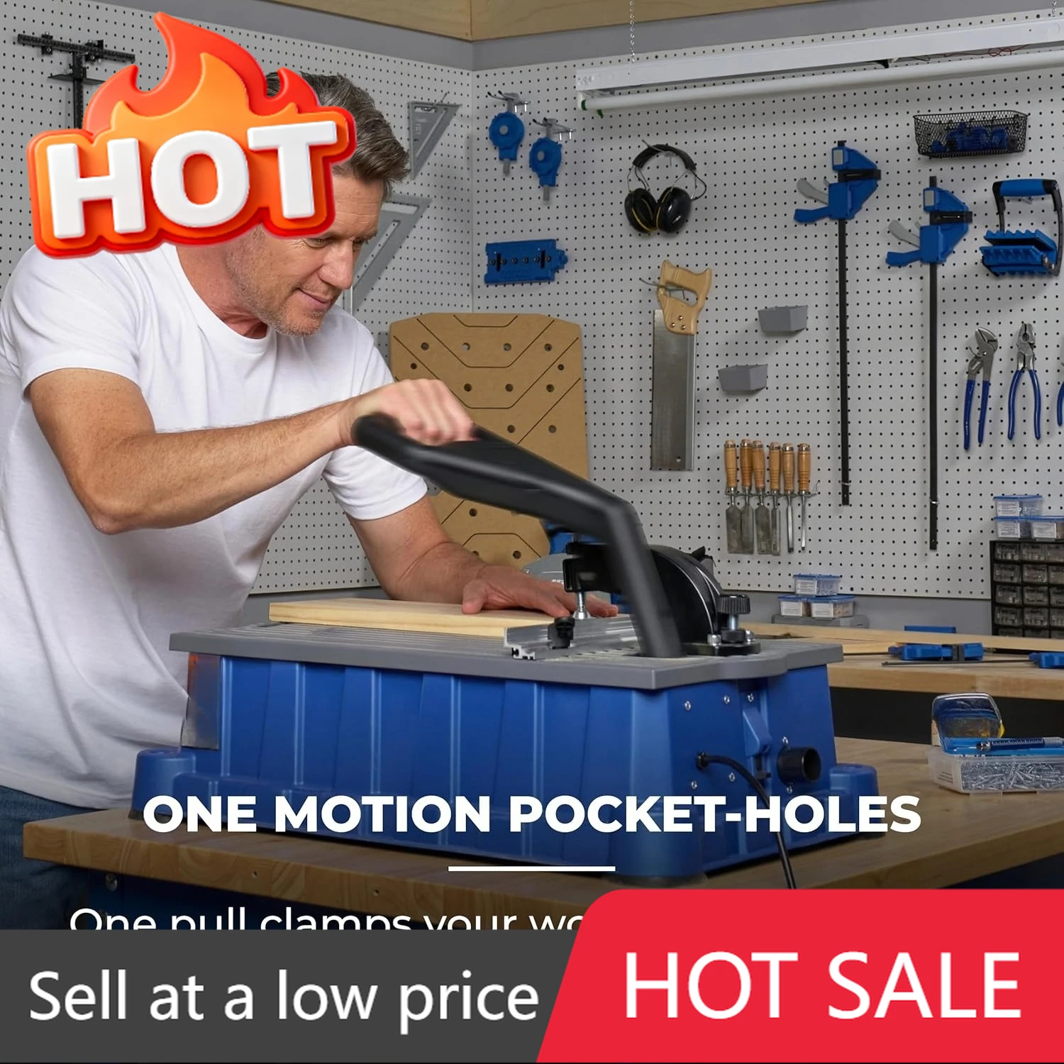 

DB210 Foreman Pocket-Hole Machine, синий