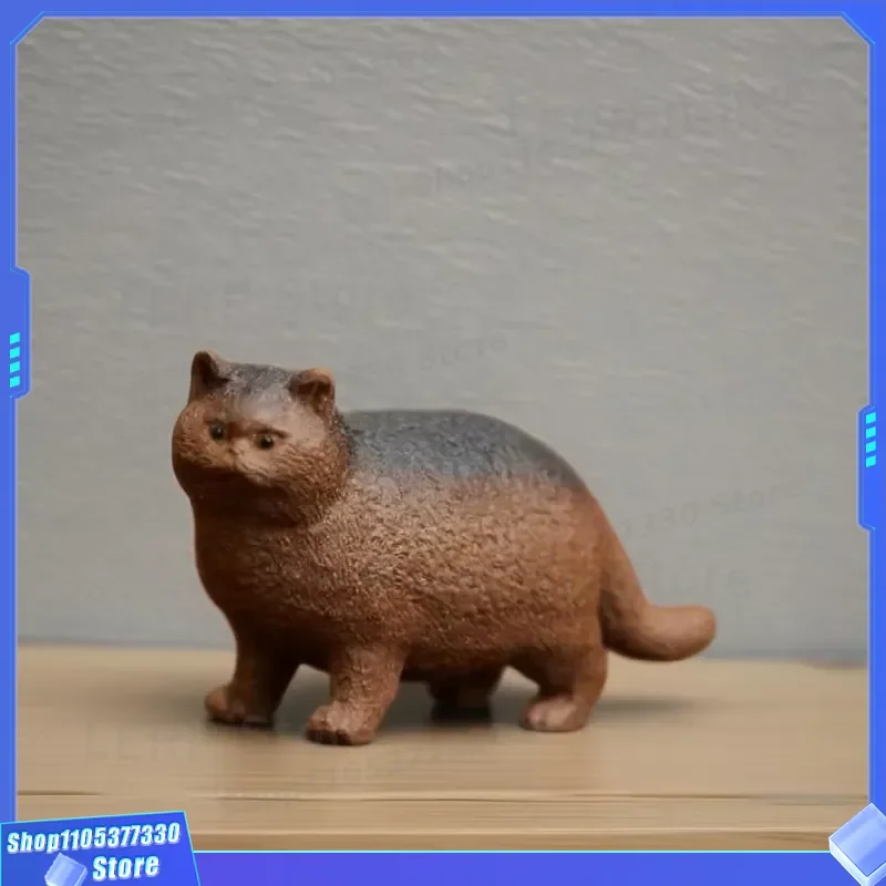 Handmade Purple Mud Tea Pet Cute Wealth Attracting Cat Figurine for Kung Fu Tea Ceremony Decoration Ornament Craft Gift Cute