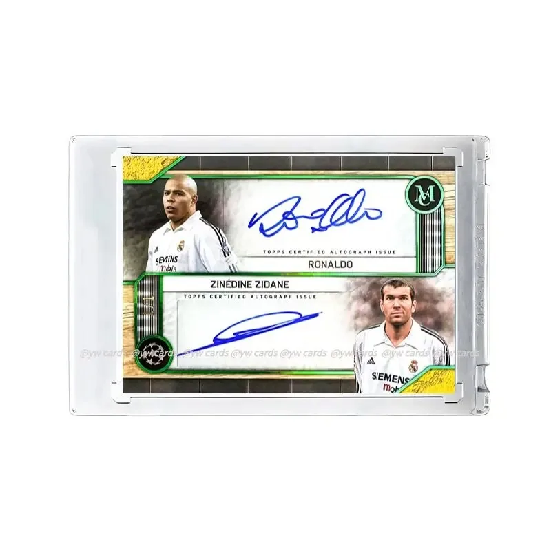 DIY Handmade Messi Ronaldo Mbappé Beckham Trading Cards 1/1 Gold Foil Serial Numbered Soccer Collectible Cards for Football Fans view 5