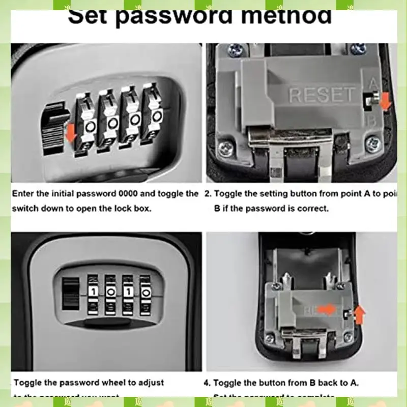 2025 Key Lock Box Metal Key Lock Box Wall Mounted Waterproof Key Storage Lock Box With Mounting Kit,Key Lock Box Metal Key Lock