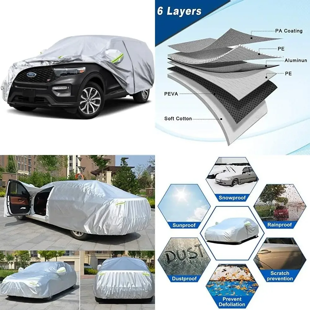

Custom Waterproof SUV Car Cover for Ford Explorer 1995-2025, All-Weather Protection for Outdoor and Indoor Use