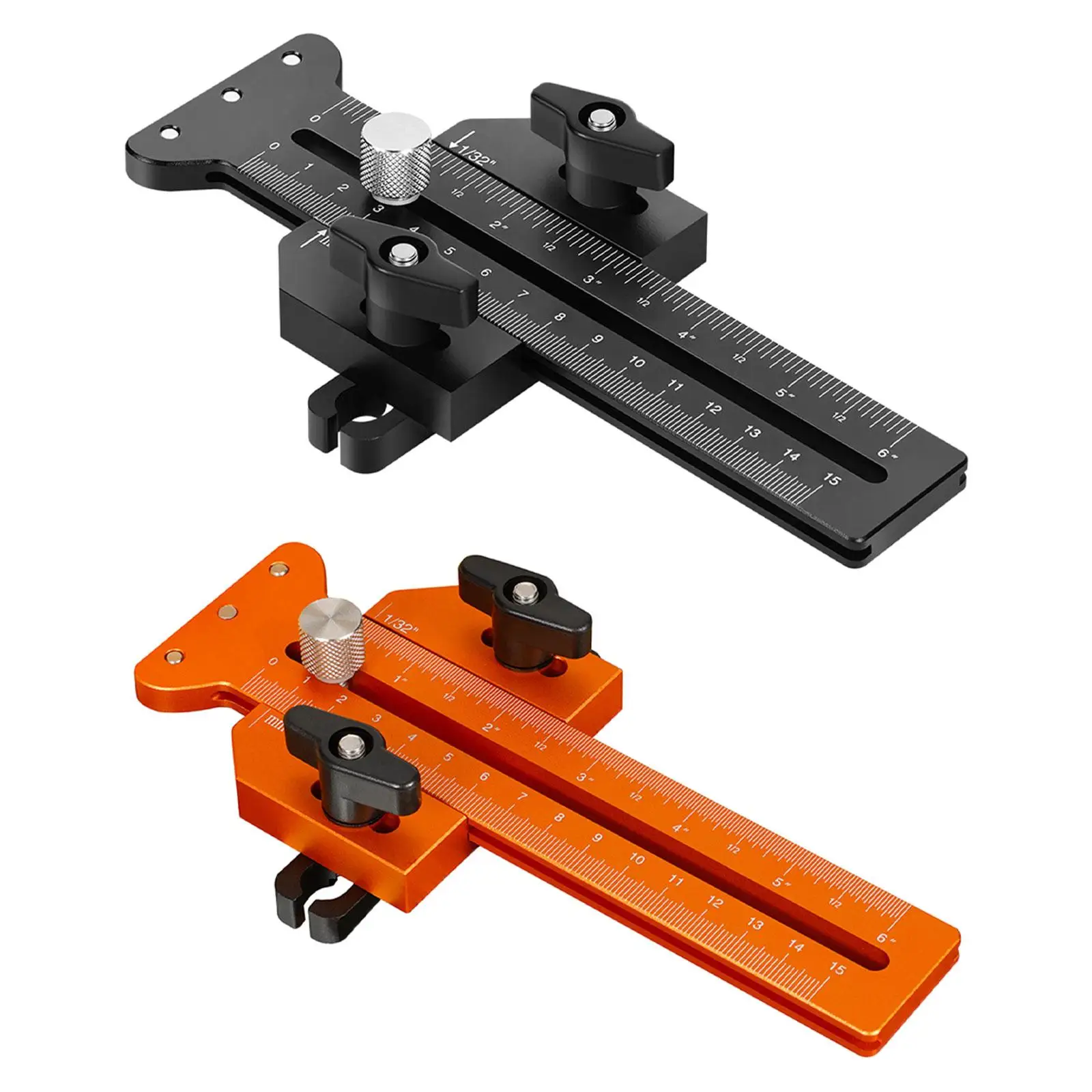 

Thin Jig Table Saw Jig Guide Professional Adjustable Range Wood Thin Strips Cutting Easy to Use Fit U Shape and T Slot