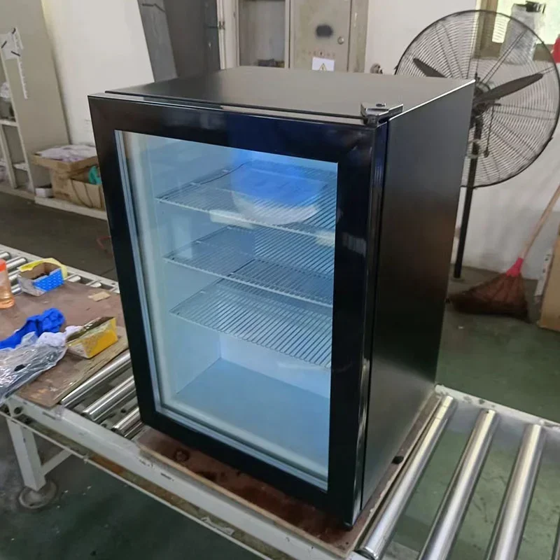 

CHKJ 98L Ice Cream Showcase Freezer Fridge Freezer LED Desktop Refrigerator