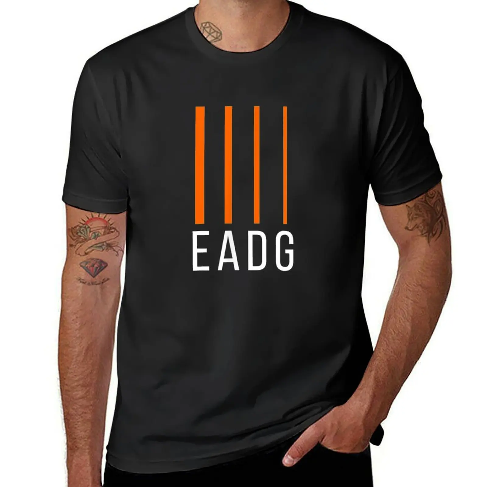Bass Guitarist Gift - EADG 4 String T-Shirt anime Short sleeve tee mens t shirts
