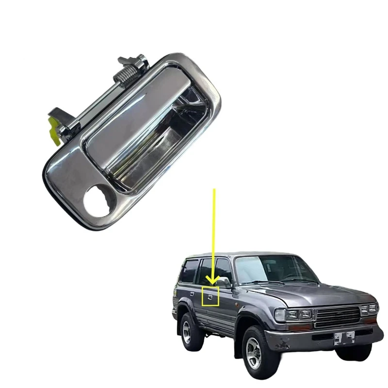 For Toyota For Land Cruiser For FJ80 For 80 For LC80 For FZJ80 For 4500 1991 -1997 Outside Handle M:Zinc Chrome FR:69210-60010