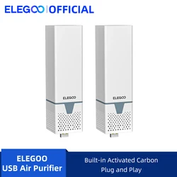 ELEGOO-Juego de purificador de aire USB, 2 piezas, con carbón activado incorporado, Compatible con Mars 3 Pro, Saturn 2, Júpiter, resina, impresora 3D