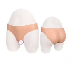 Silicone Fake Vagina Underwear Briefs Panties Hiding Penis Open Anus Crossdressing Pants For Transgender Shemale Cosplay Gays