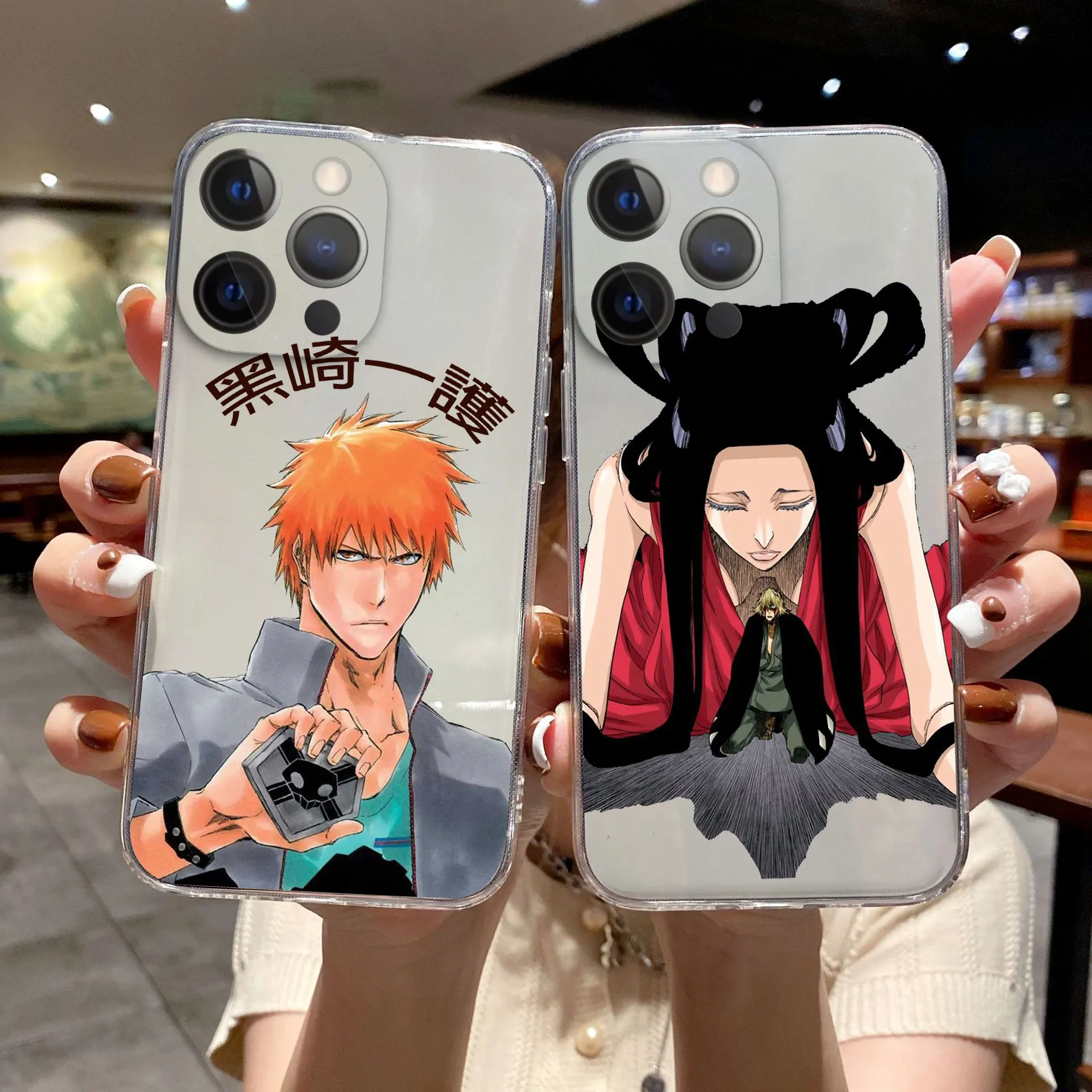 Anime Bleach Kurosaki ichigo Phone Case For iPhone 11 12 13 14 15 16 Pro Max 14 15 16 Plus 13Mini Clear Soft Bumper Back Cover