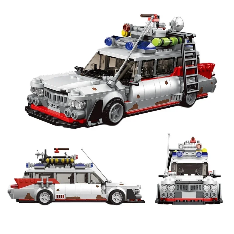 Ghostbusters ECTO-1 Constructor Technical Car Model Building Block Toys for Boys City Brick Christmas Birthday Gifts Adults Kids