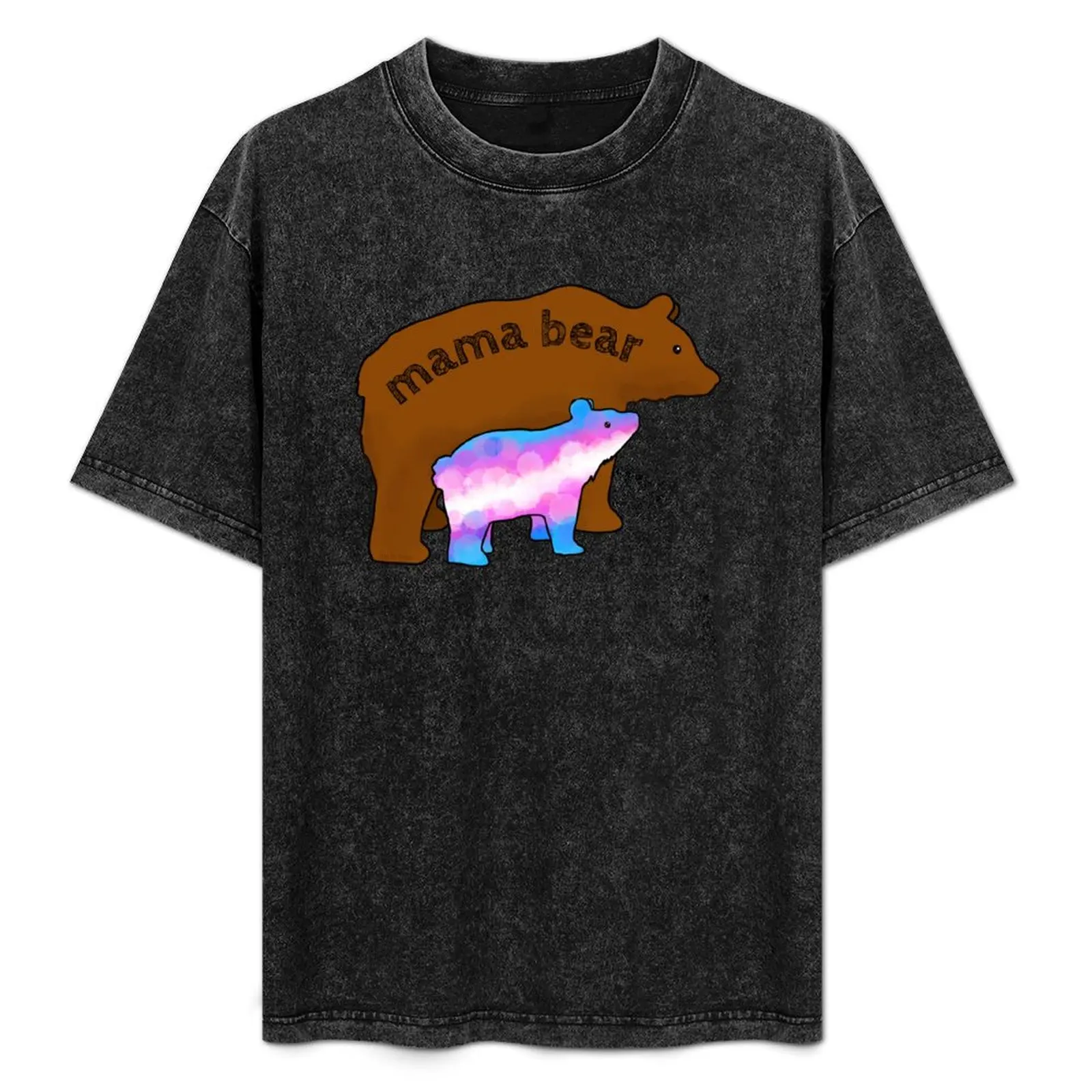 Mama bear to trans kids T-Shirt for a boy graphic t shirt vintage Men's t shirts