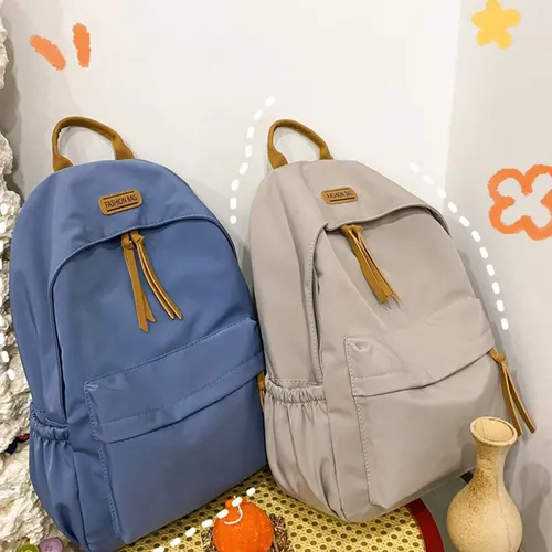 Imagen 2 del producto Mochila Kawaii de gran capacidad que combina con todo, versión coreana, bolsa de almacenamiento Simple, suministros de oficina para volver a la escuela, papelería bonita