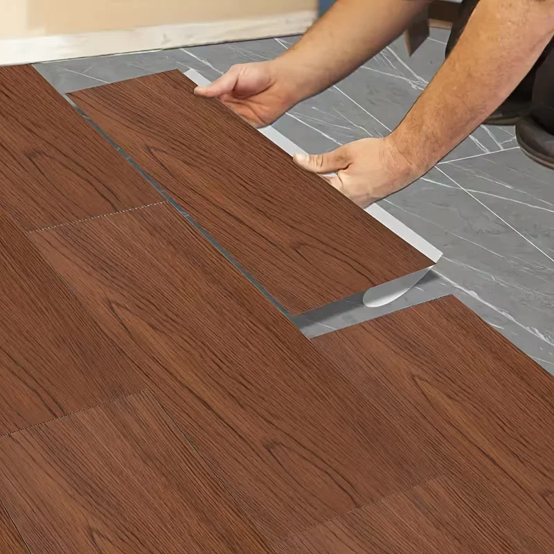 20PC 15×40cm self-adhesive floor stickers, pressure-resistant, scratch-resistant and bedroom floor stickers