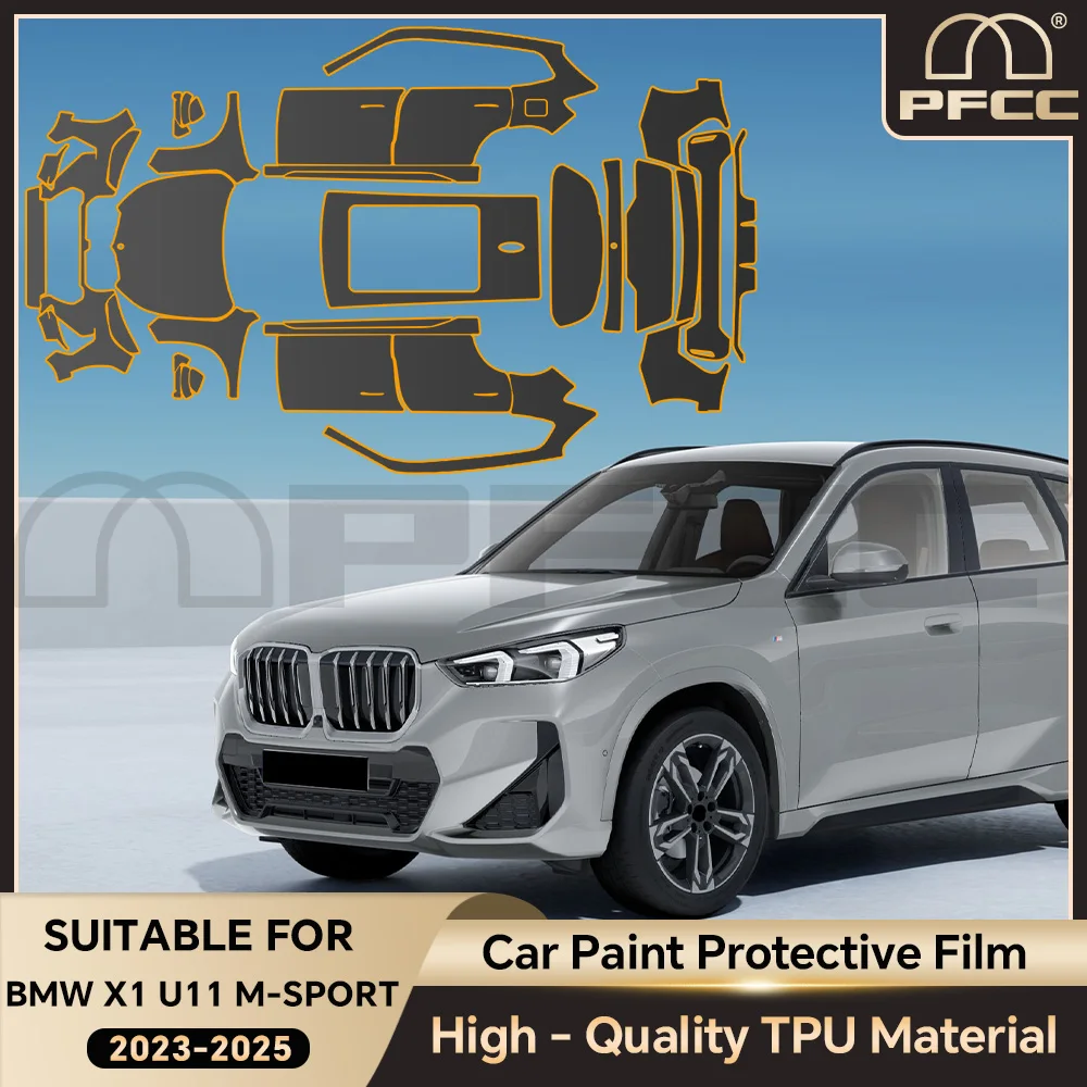 

BMW X1 U11 Base 2023-2025 TPU Paint Protection Film Anti-Scratch Clear Bra Pre-cut PPF Resistant Repairable Car Body Cover