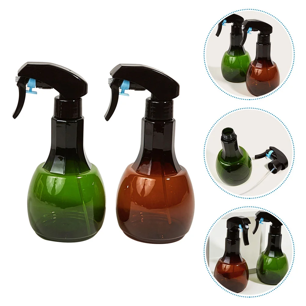 

2 Pcs Hair Spray Bottle Blowing Puffs Hairdressing Sprayer Watering Gardening Hand Plastic Salon Travel Empty Flower