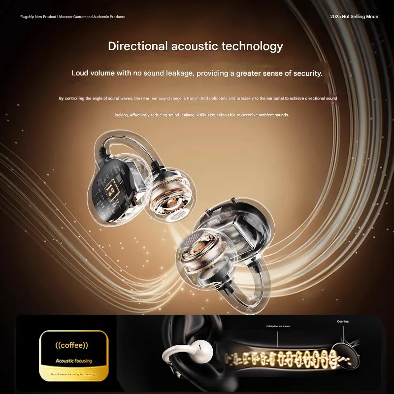 MONSTER D08 Bluetooth 6.0 Bone Conduction Headphones
