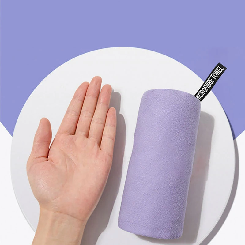 Doppelseitiges Velours Mikrofaser Sporthandtuch Saugfähig Trocknet_voghion.com