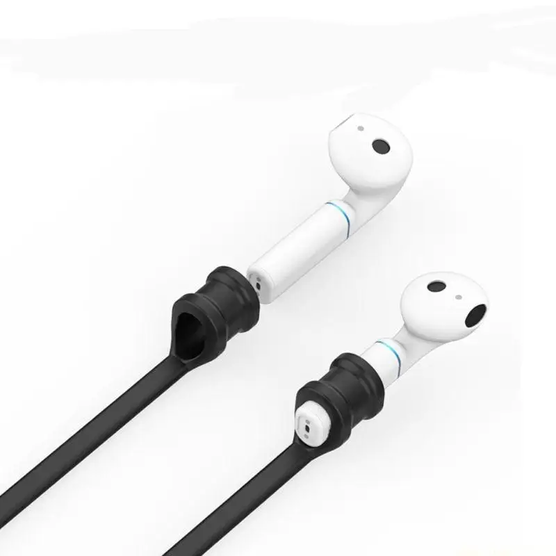 F62C Anti-lost Rope Strap Silicone Earphone String for Hua Wei 3 Headphones