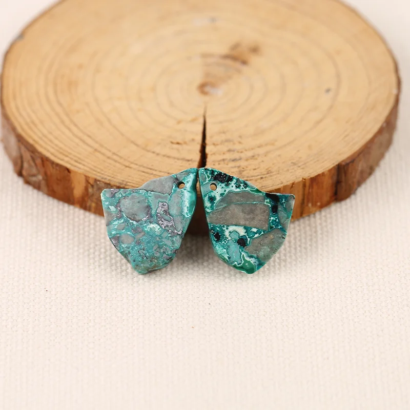 

Серьги с синим опалом AAA + номиналом B&F для изготовления ювелирных изделий, бусины из натуральных камней ручной работы, камни для изготовления ювелирных изделий