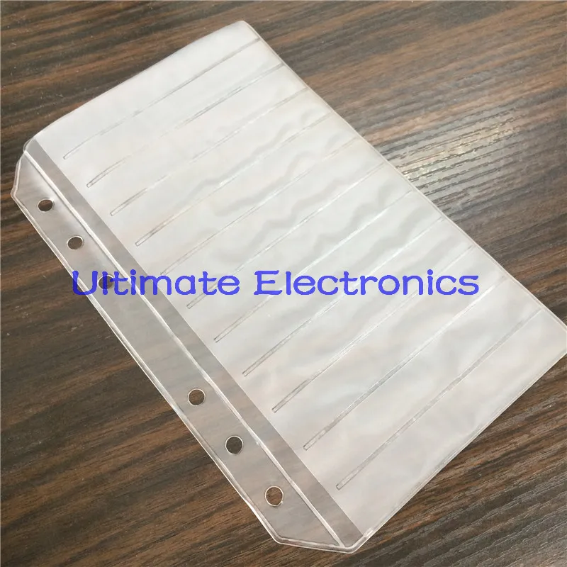 100pcs/lot Empty pages For components sample book 0402/0603/0805/1206 SMD Electronic Components assorted