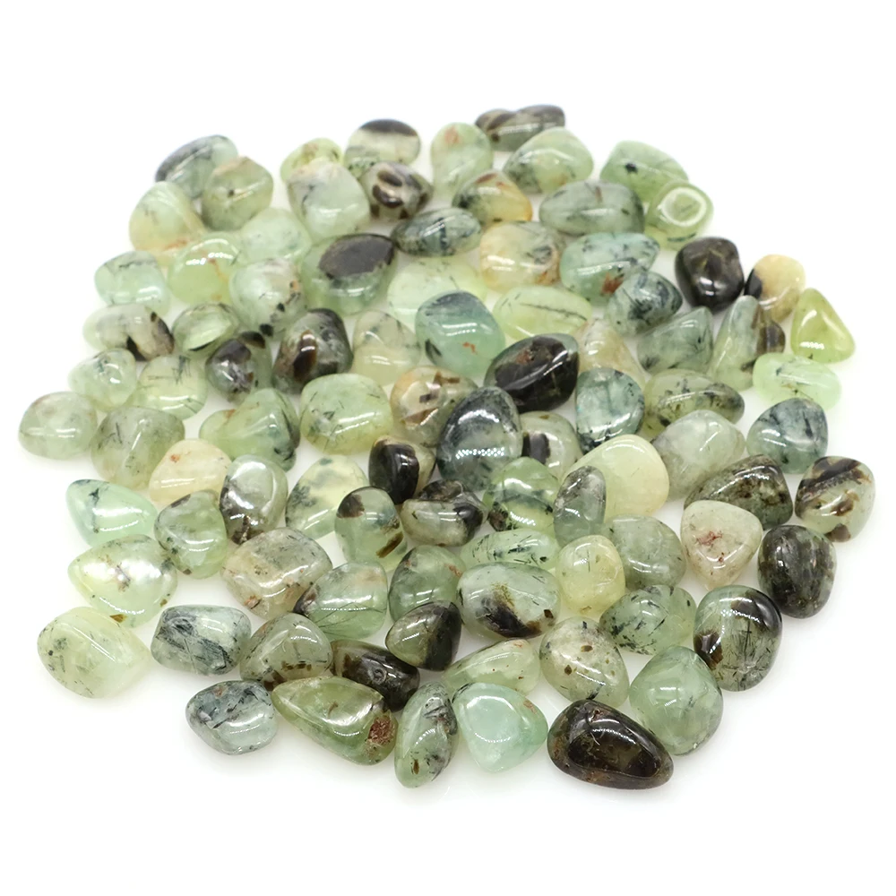 

Natural Prehnite Tumbled Stones Green Grape Quartz Crystal Healing Gemstone Energy Mineral Specimen Home Decoration Wholesale