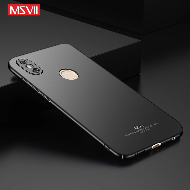 Pour Xiaomi Redmi Note 5 Pro étui MSVII Ultra mince dur PC givré couverture pour Xiaomi Redmi Note5 Pro Global antichoc coques de téléphone