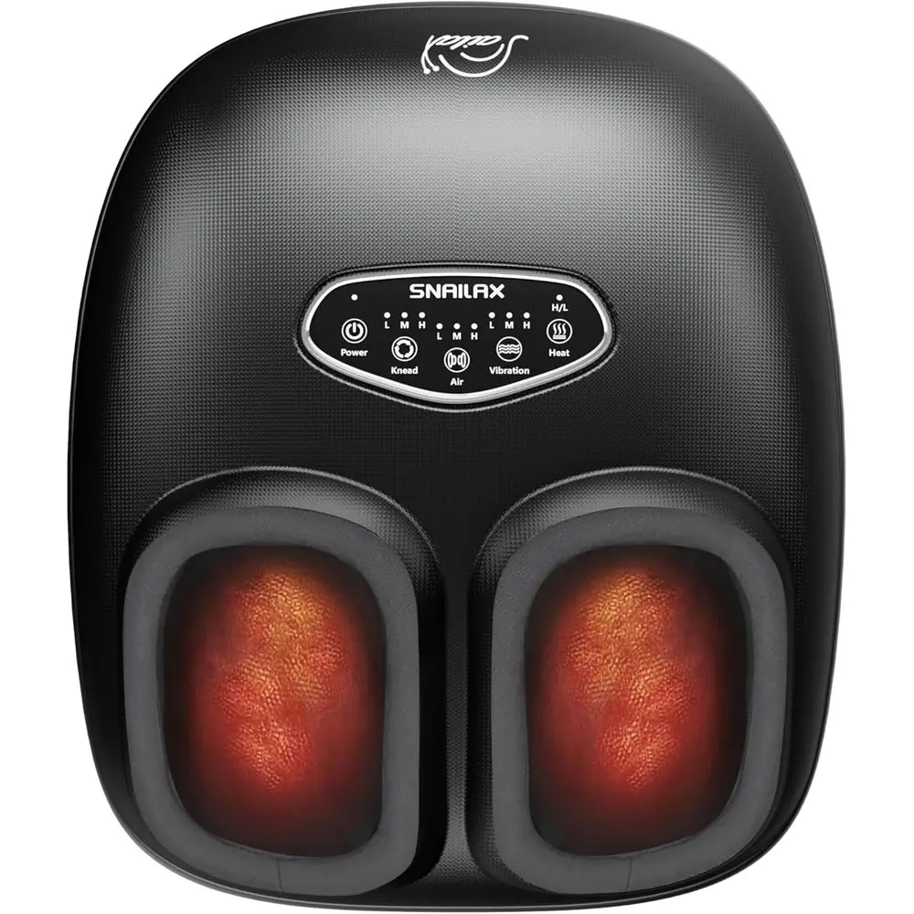 

Heated Shiatsu Foot Massager for Deep Kneading, Compression, Vibration, Ideal for Plantar Fasciitis Relief, Desk Foot Warmer, Un