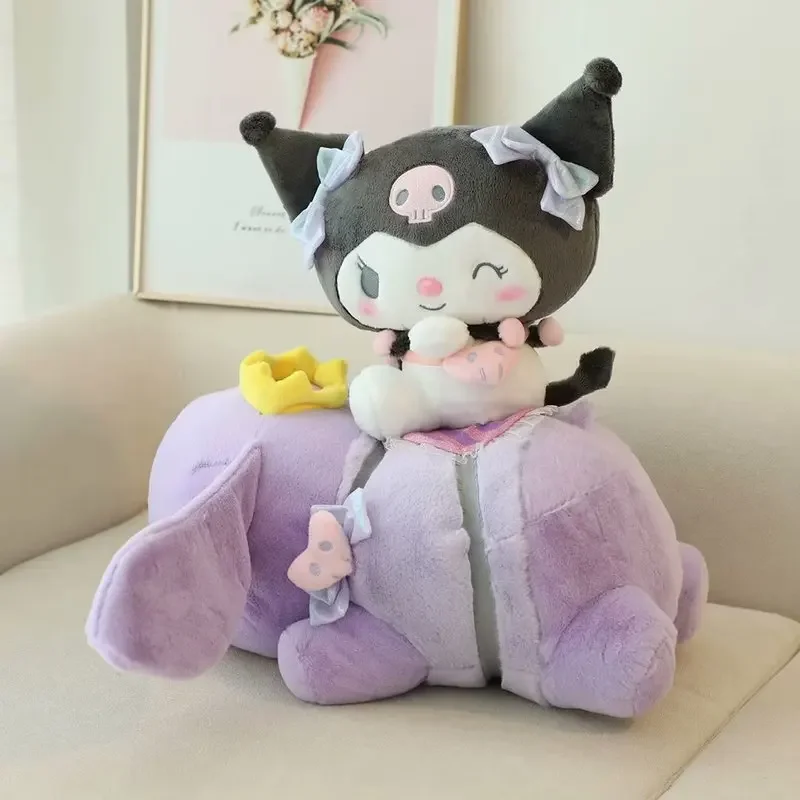 Sanrio Kuromi Plush Doll Cute Plush Soft Stuffed Animals Doll Plushie Pillow Children's Toys Gifts Girl Gift