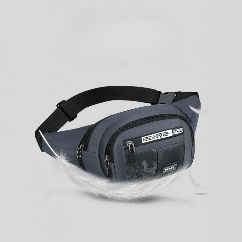 Men's Fashionable Multi-functional Fanny Pack, Light and Durable, Multi-pocket, Suitable for Outdoor Sports Travel Waist Pack view 3