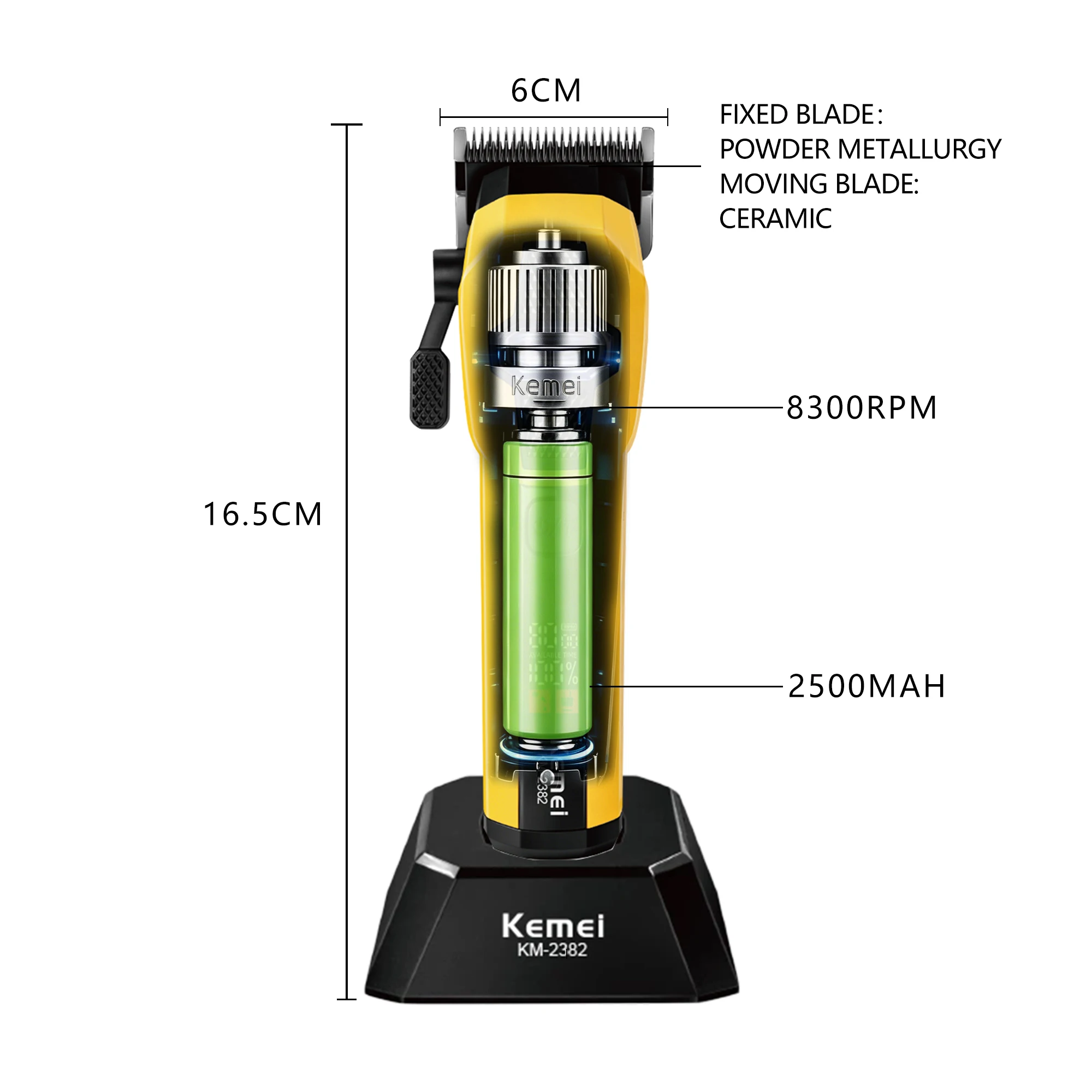 Kemei 2382 Hair Clippers Professional Kemei 2384 Trimmer Man Set Hair Cutting Machines Man Original